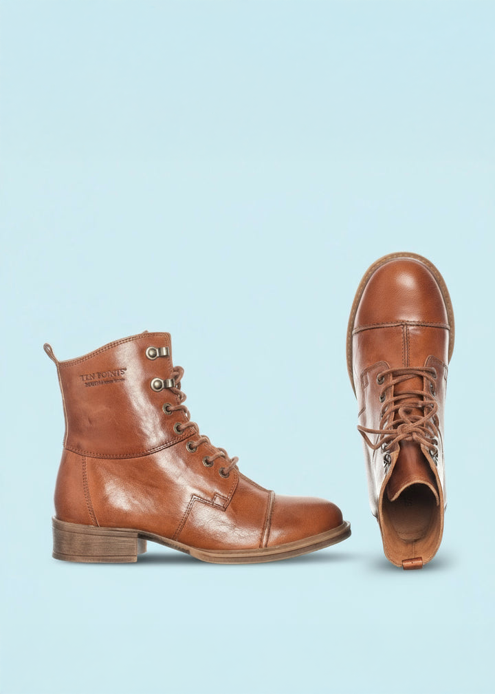 Pandora Snørestøvler i læder - uden lynlås