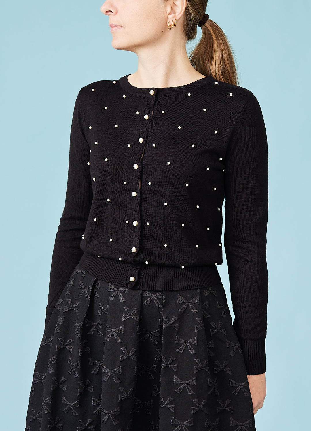 Black Pearl Cardigan - sort