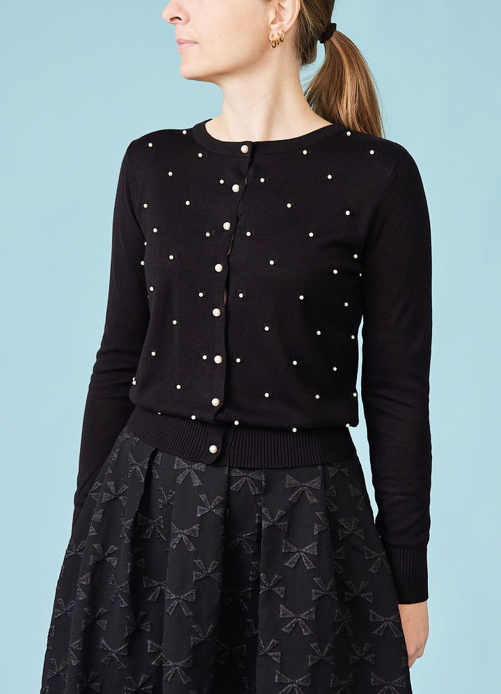 Black Pearl Cardigan - sort