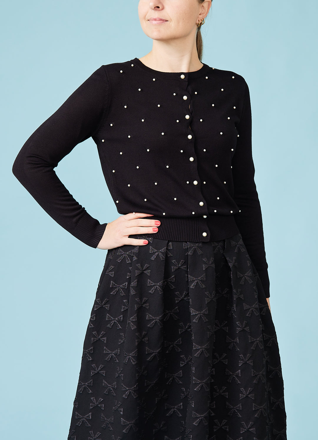 Black Pearl Cardigan - sort