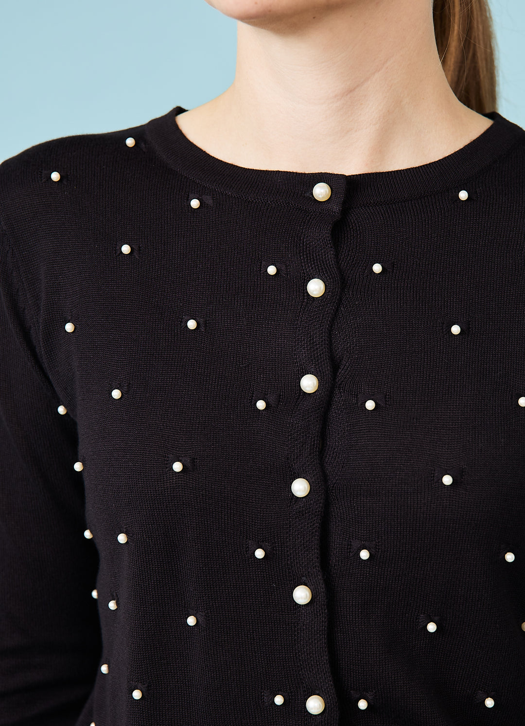 Black Pearl Cardigan - sort