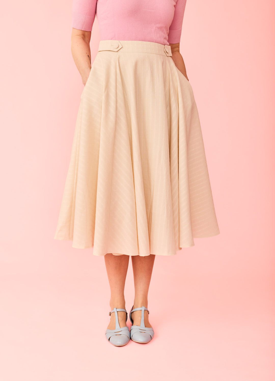 Didi Rope swing nederdel - creme