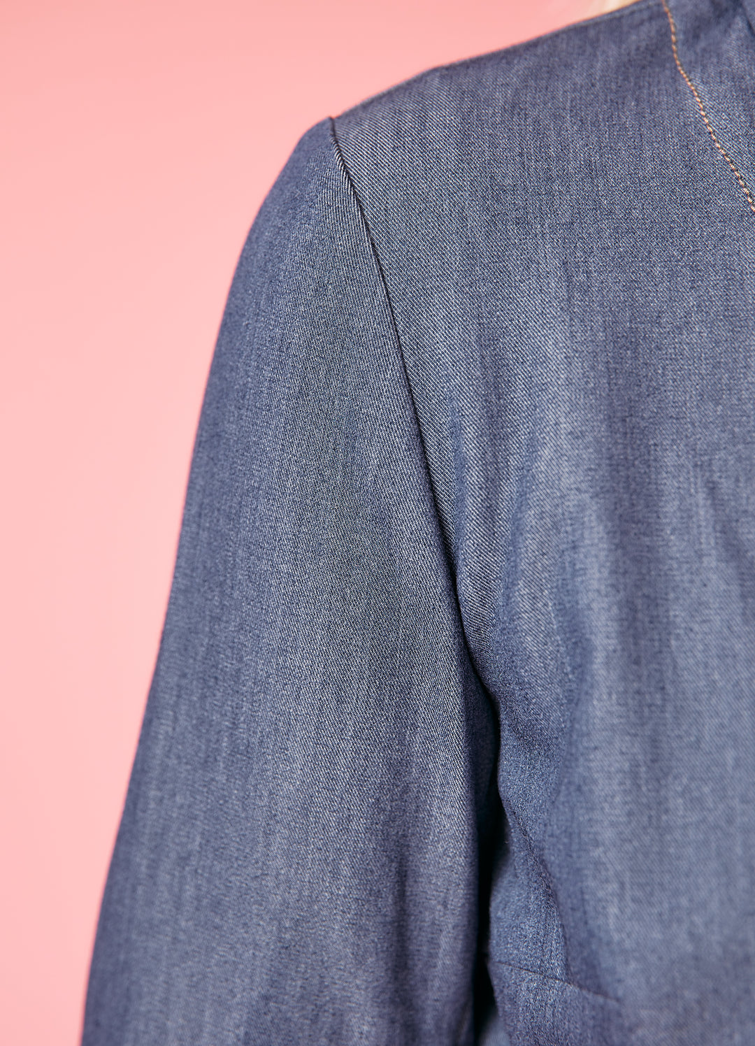 Edie Jakke - blå chambray