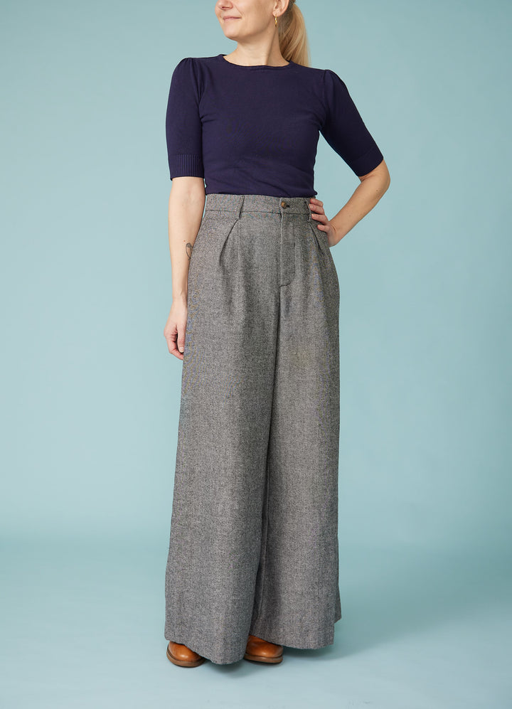 Lori Herringbone Bukser med uld