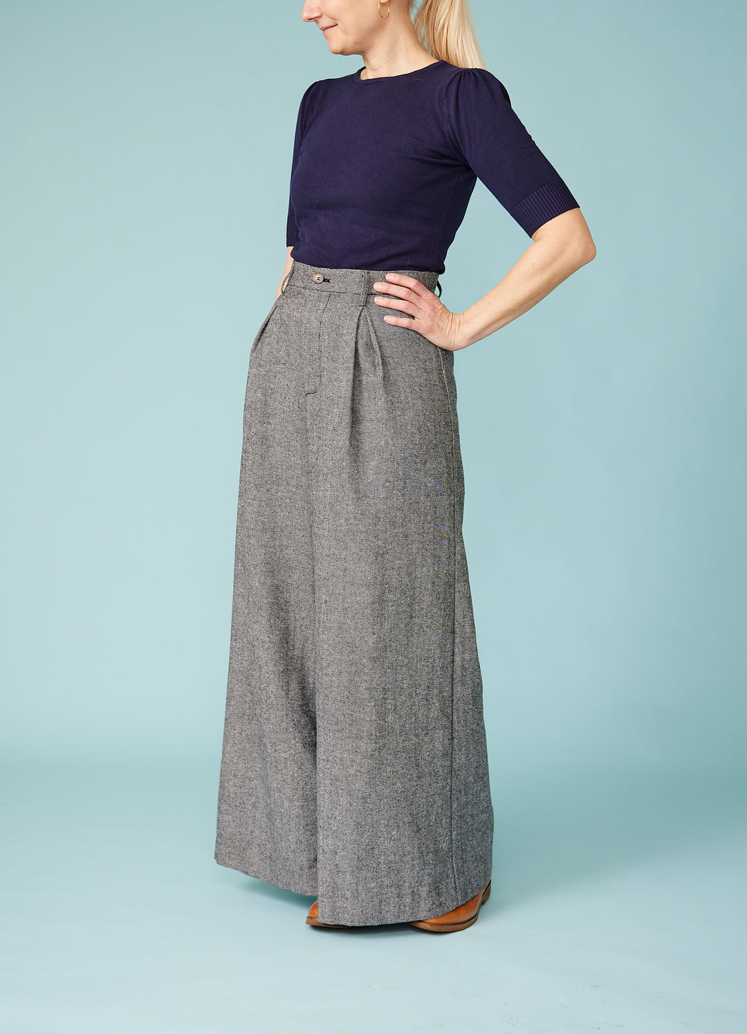 Lori Herringbone Bukser med uld