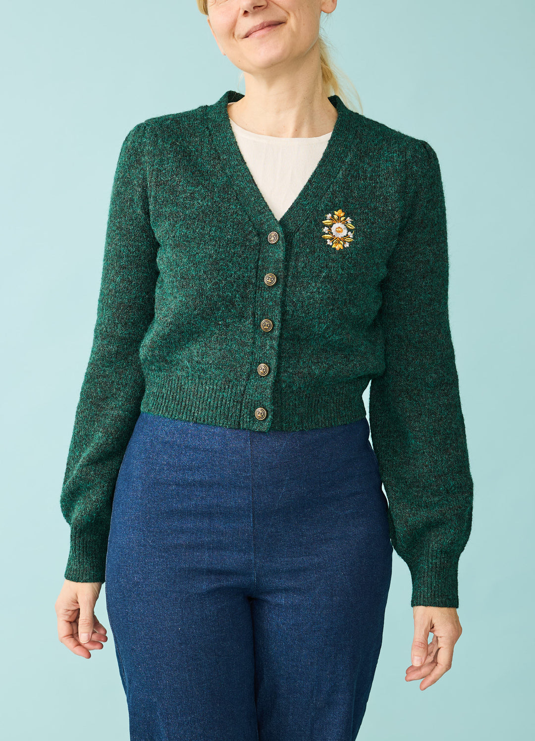 Luna Cardigan - mørkegrøn