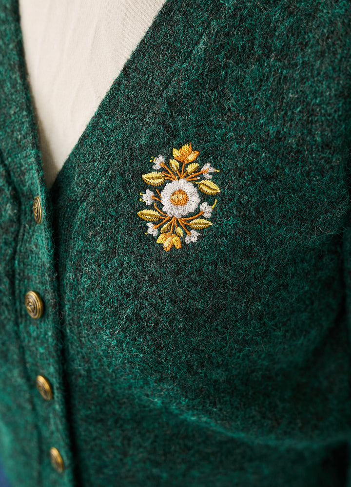 Luna Cardigan - mørkegrøn