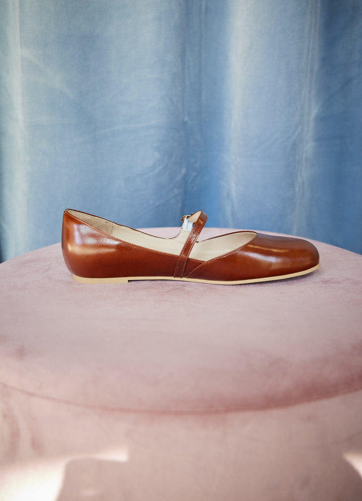 Brönte - cognac-colored leather