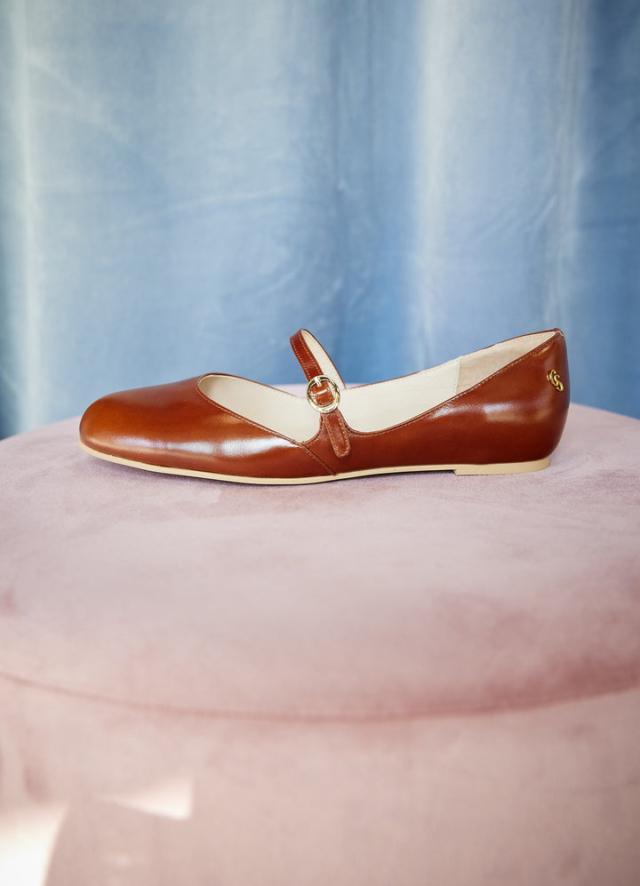 Brönte - cognac-colored leather