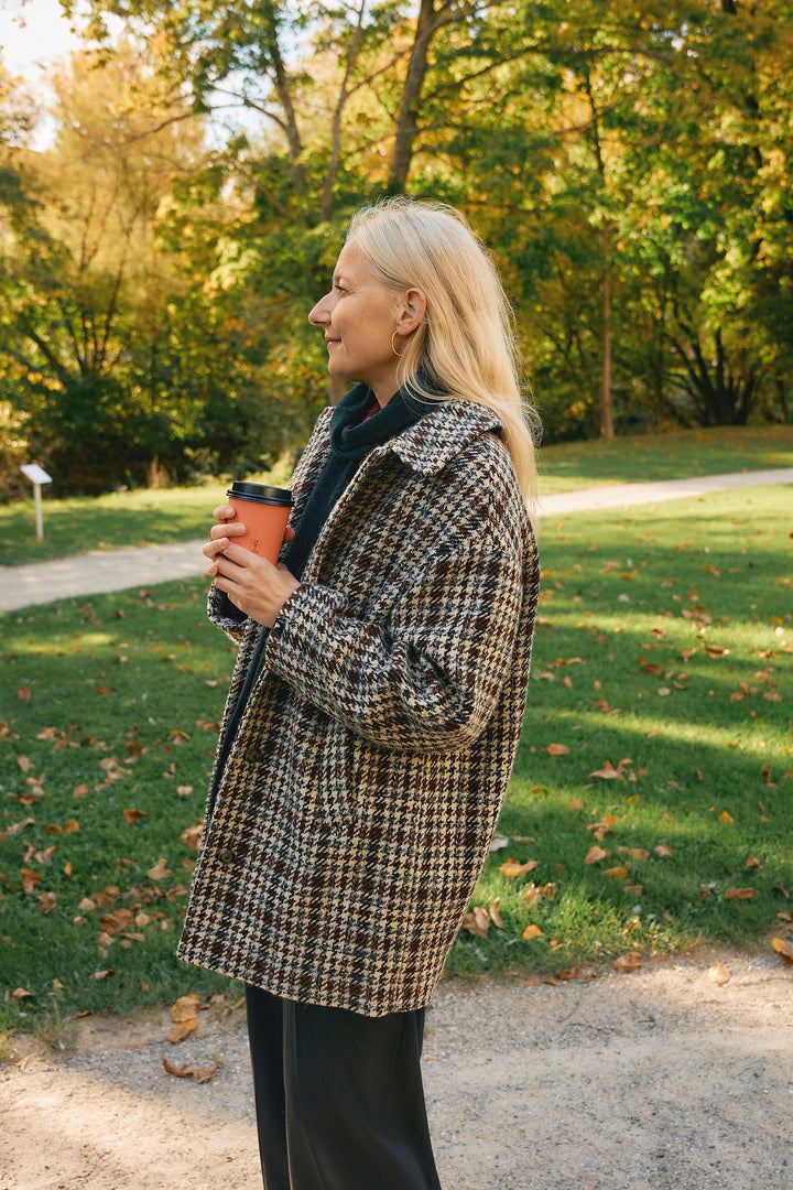 Vinterfrakke Caladium - ternet uld