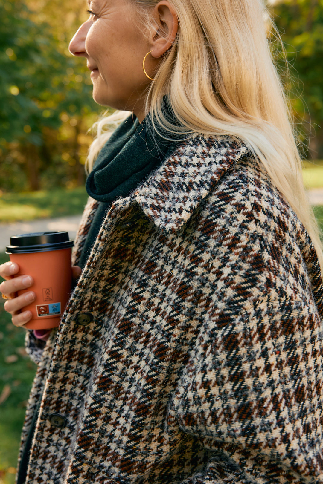 Vinterfrakke Caladium - ternet uld