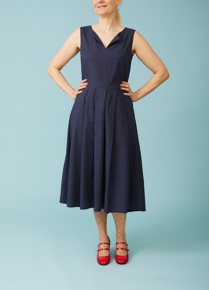 Christiane Dress - dusty blue