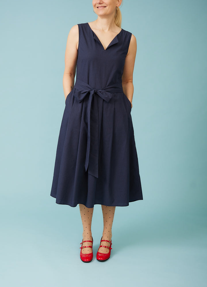 Christiane Dress - dusty blue