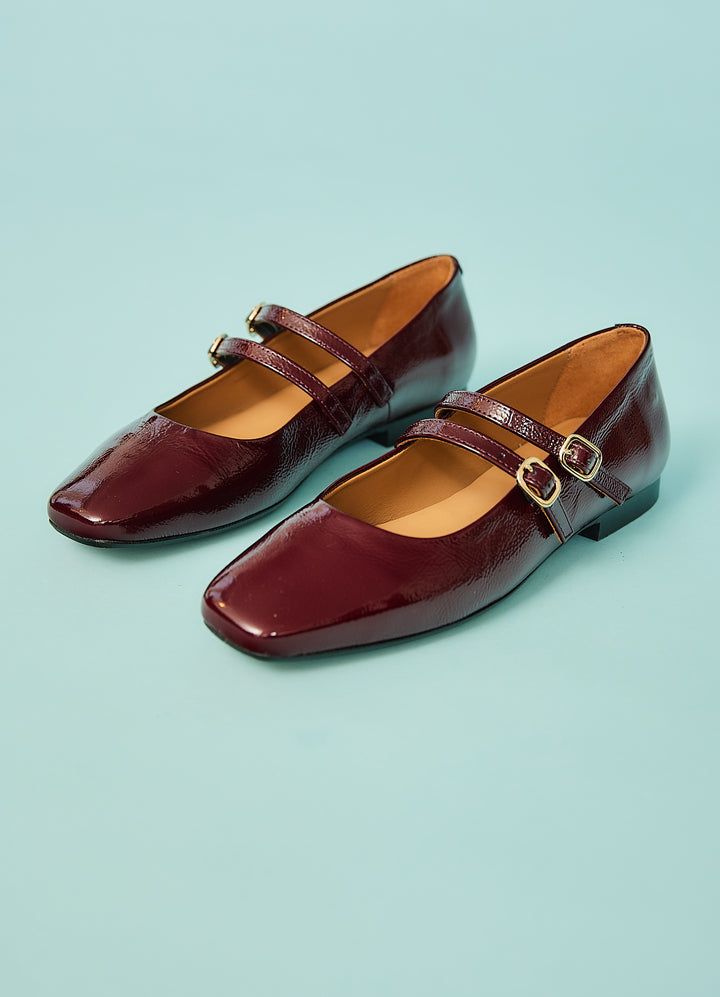 Candy - red cherry - Laksko i læder