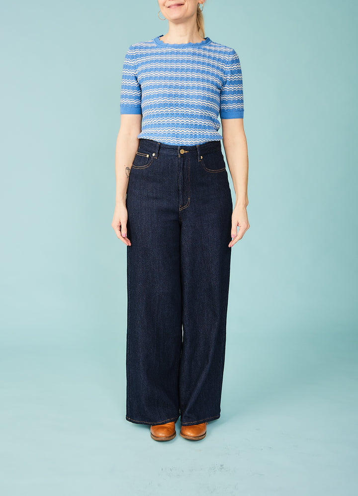 Taylor Jeans - Dark Blue - blød denim