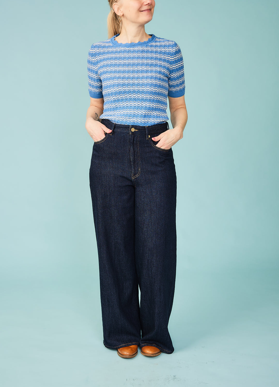 Taylor Jeans - Dark Blue - blød denim