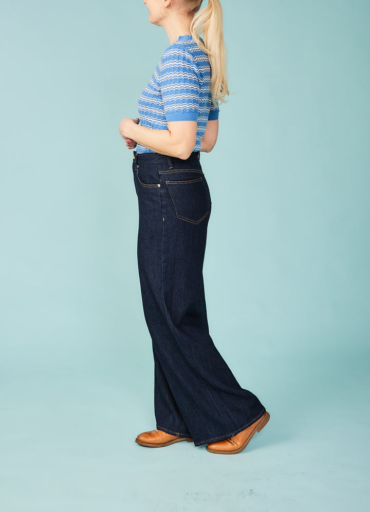 Taylor Jeans - Dark Blue - blød denim