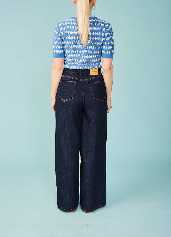 Taylor Jeans - Dark Blue - blød denim