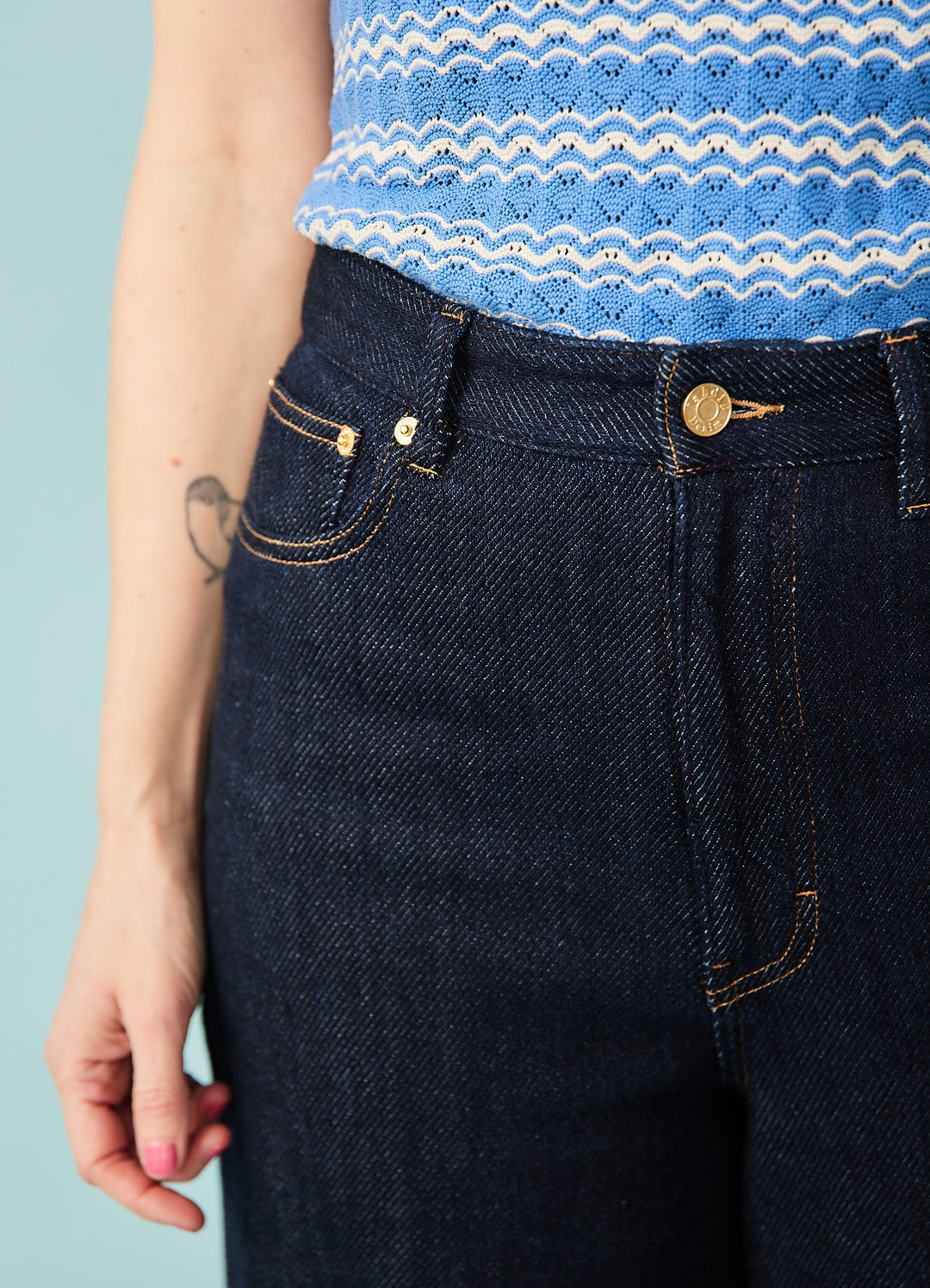 Taylor Jeans - Dark Blue - blød denim