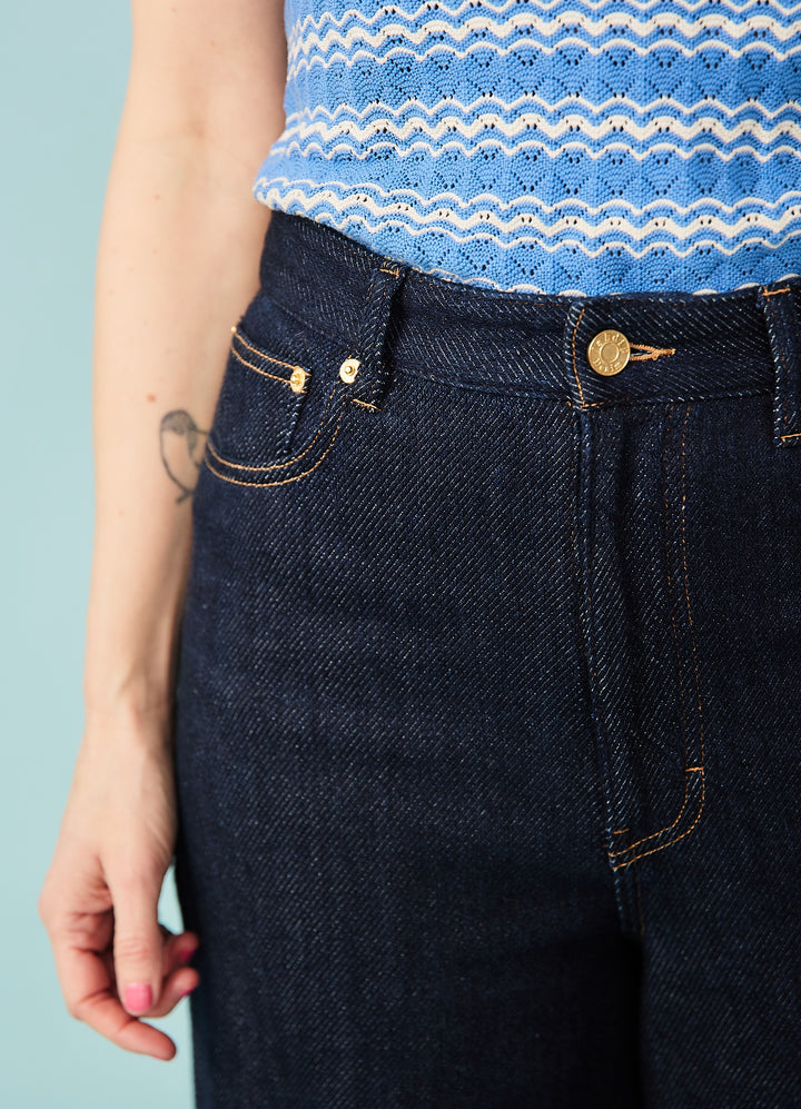 Taylor Jeans - Dark Blue - blød denim