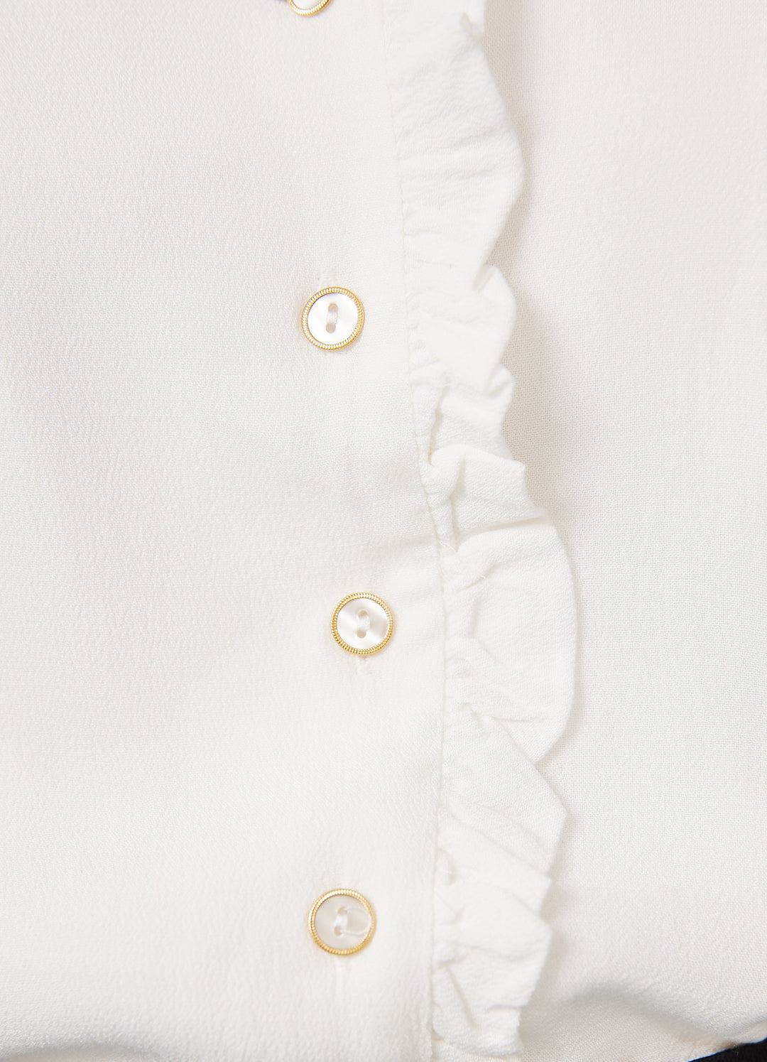 Alegra Moss Crepe Skjortebluse - creme