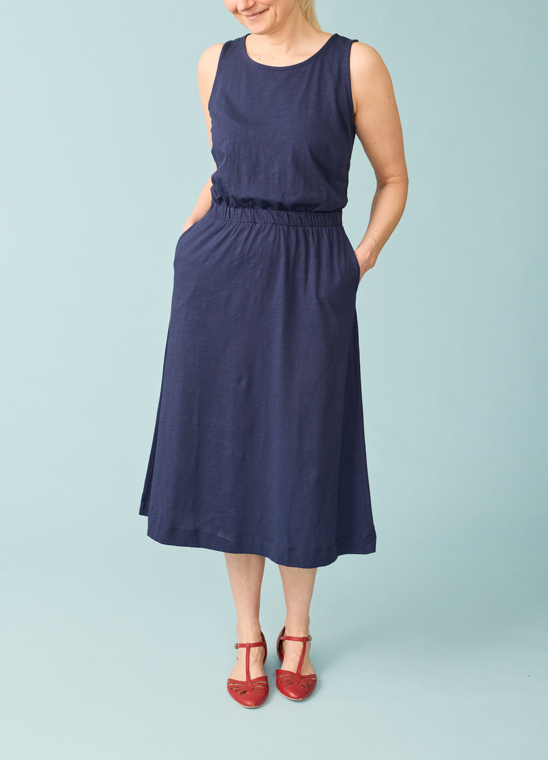 Ray Day Dress - Dark Blue