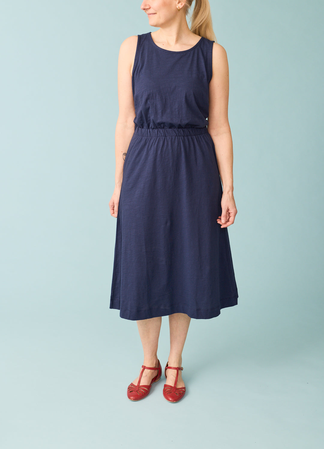 Ray Day Dress - Dark Blue