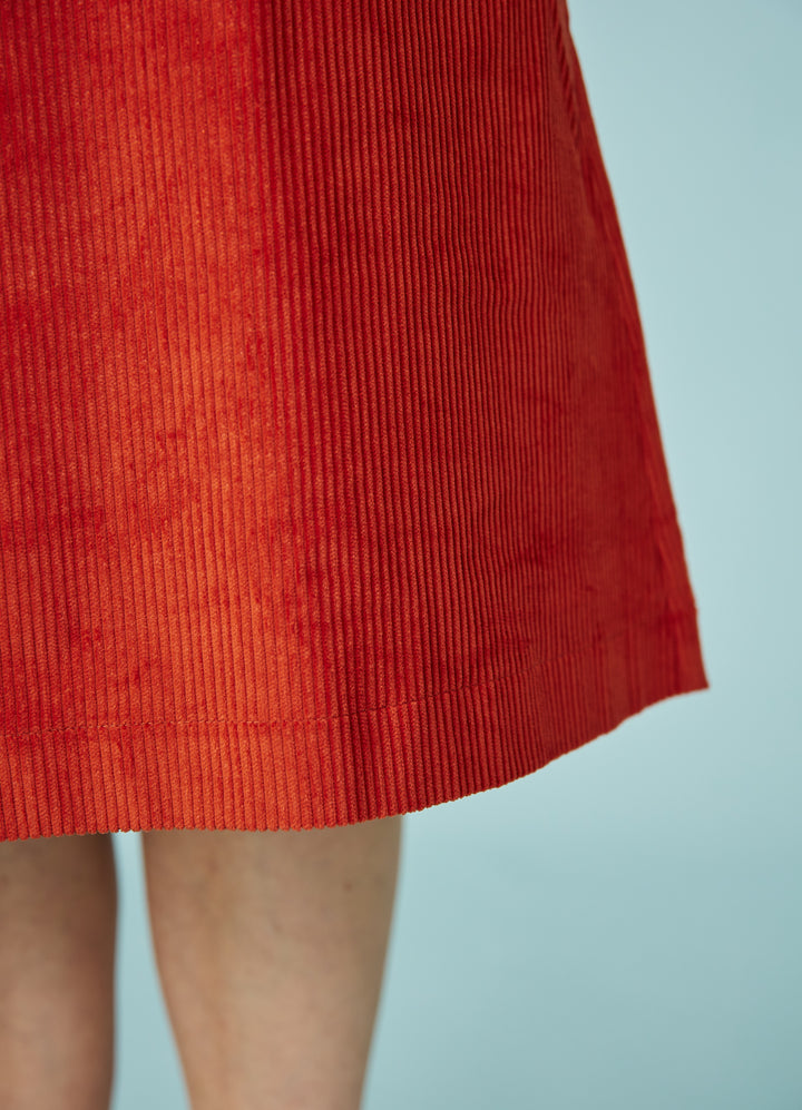 Cora Nederdel - Rustrød fløjl