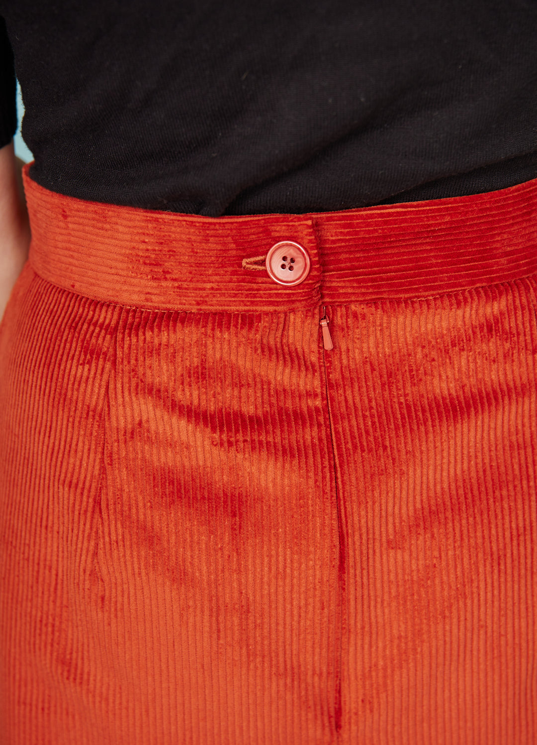 Cora Nederdel - Rustrød fløjl