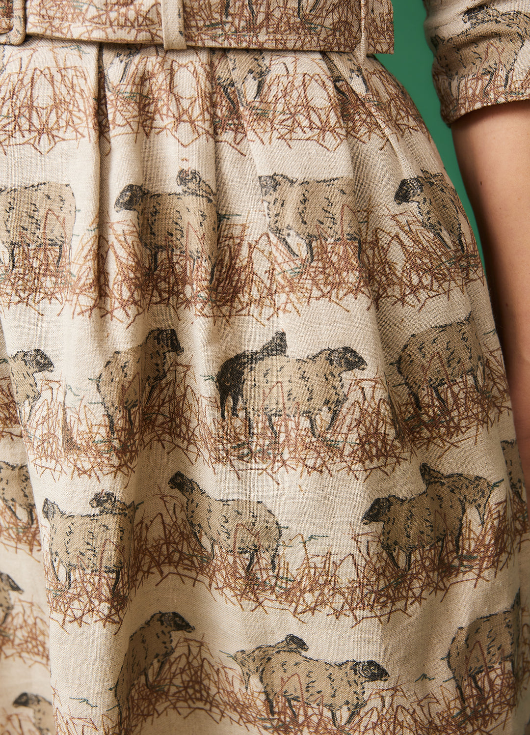 Cynthia skjortekjole - natural sheep