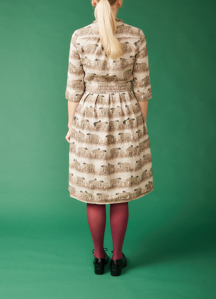 Cynthia skjortekjole - natural sheep