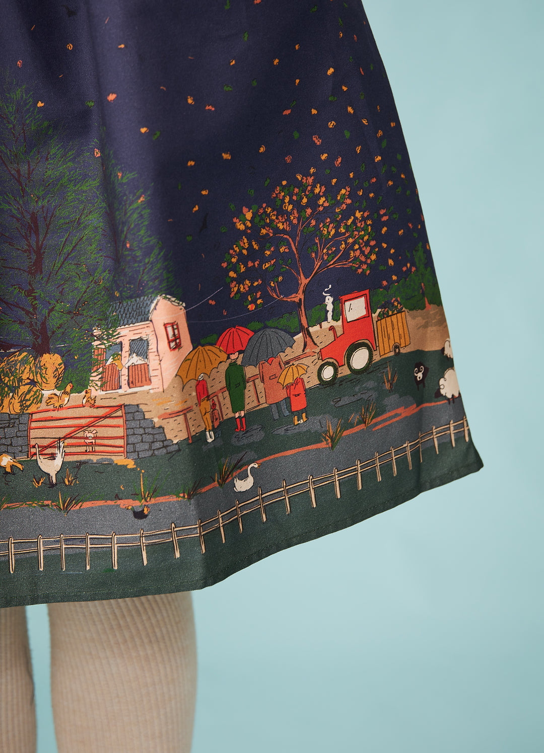 Cynthia skjortekjole - Farmyard Indigo Dress