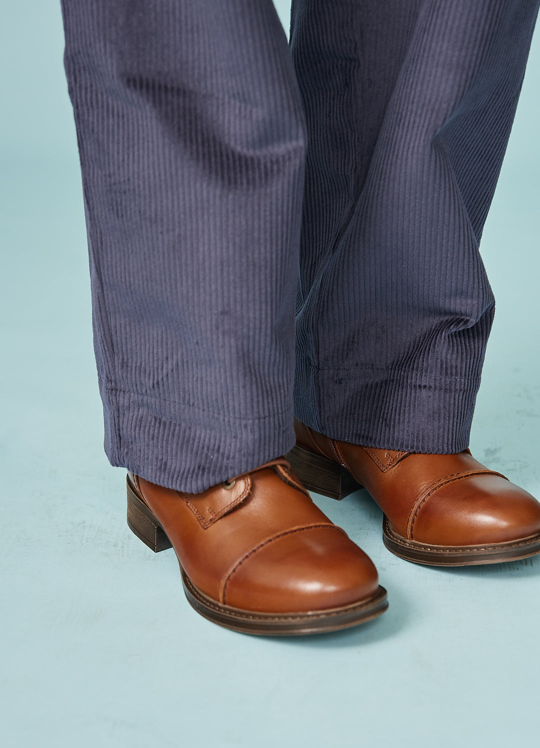 Thelma Bukser - Mørkeblå Fløjl