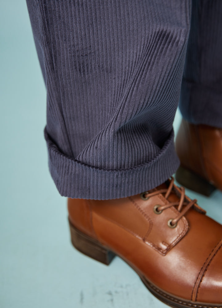 Thelma Bukser - Mørkeblå Fløjl