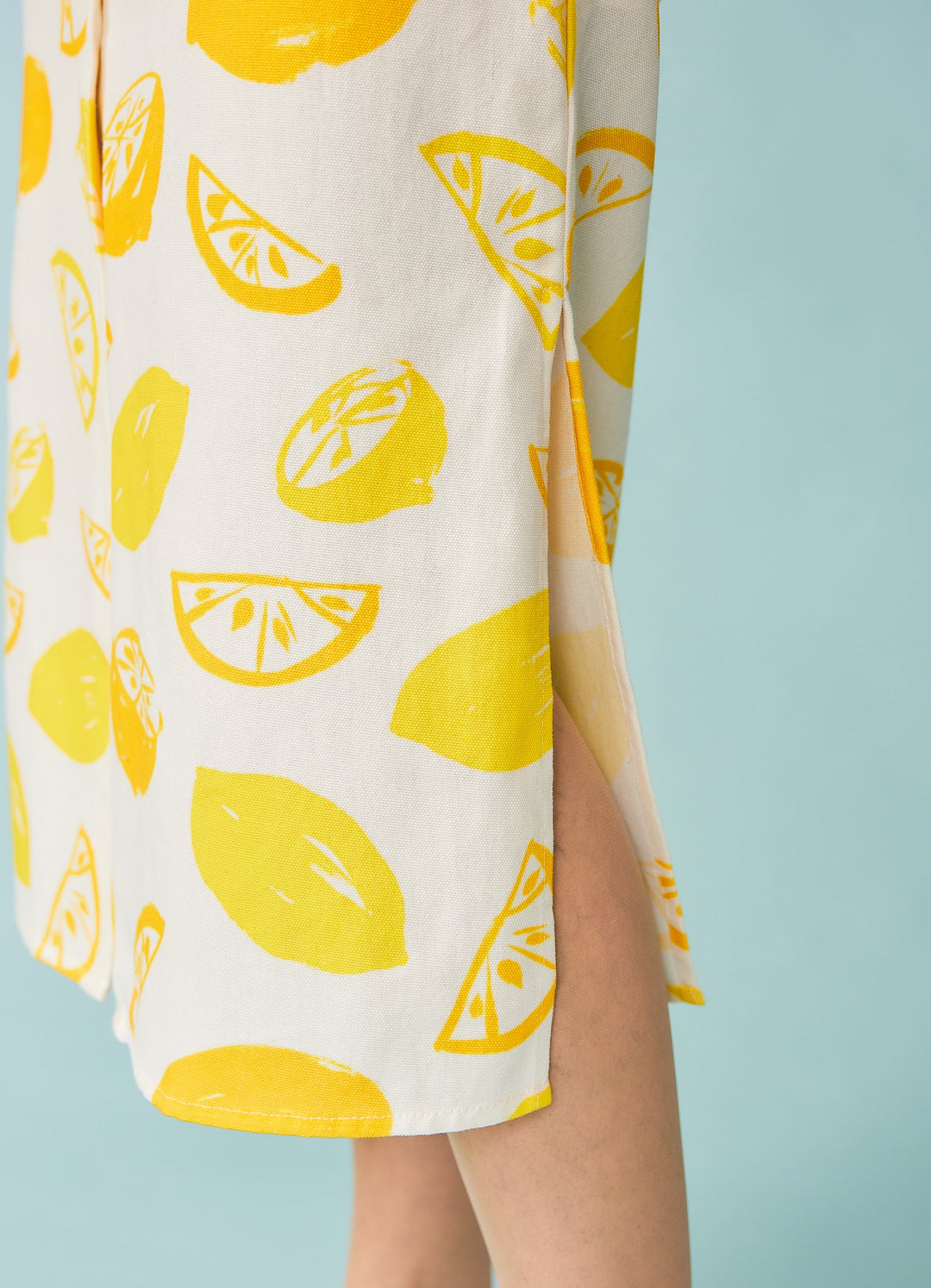 Skjortekjole med citroner