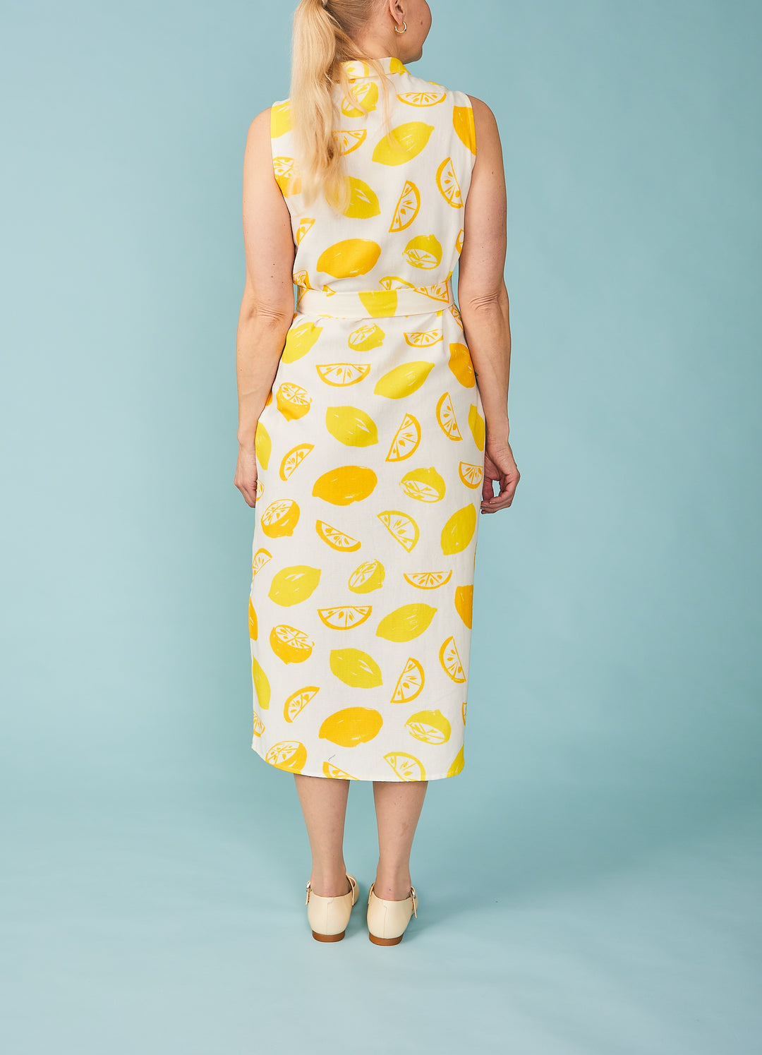 Skjortekjole med citroner