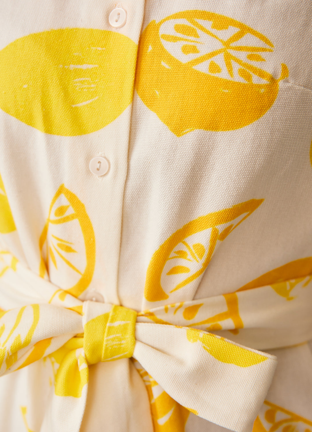 Skjortekjole med citroner