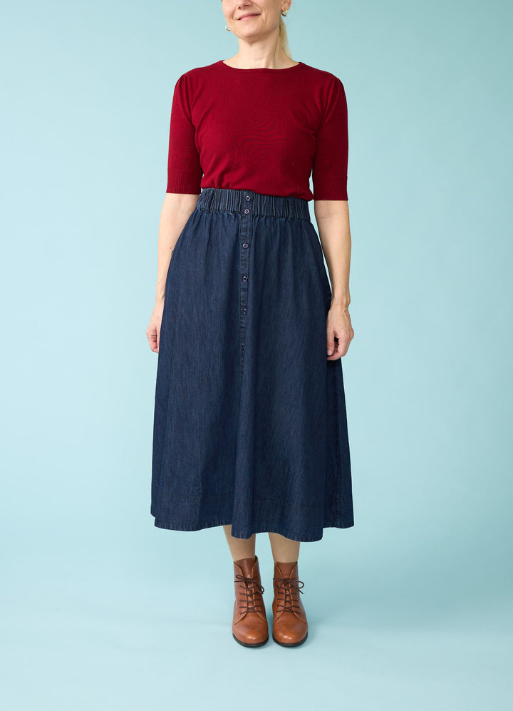 Flox denim skirt