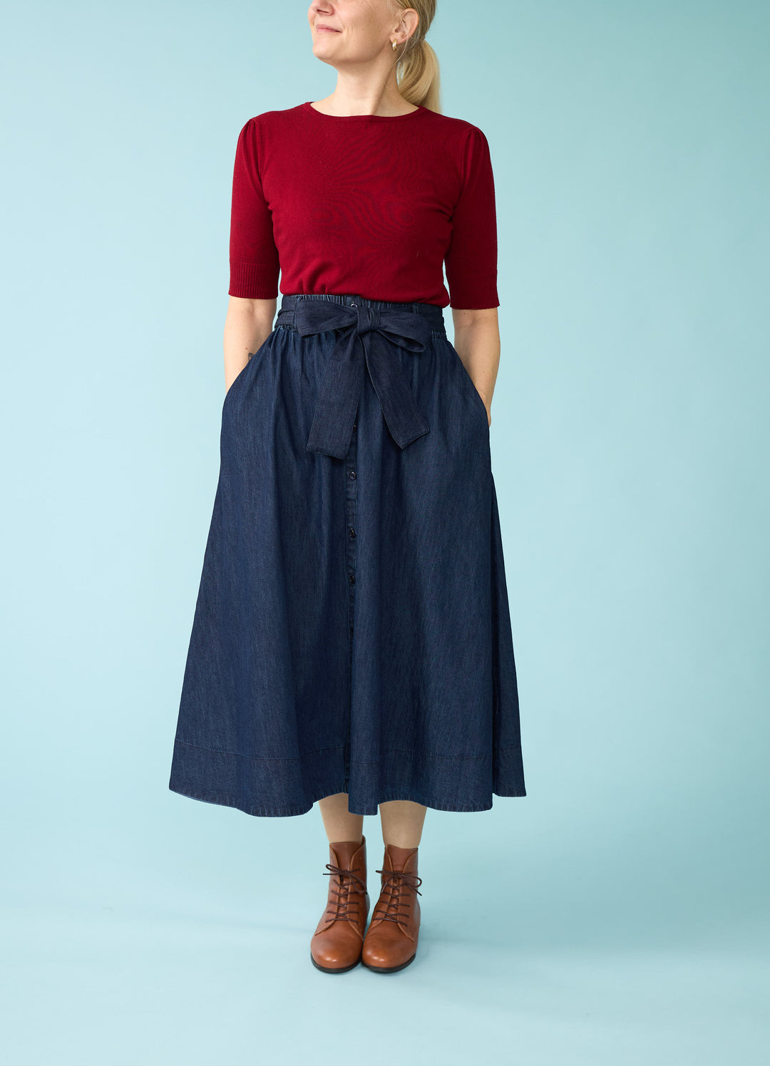 Flox denim skirt