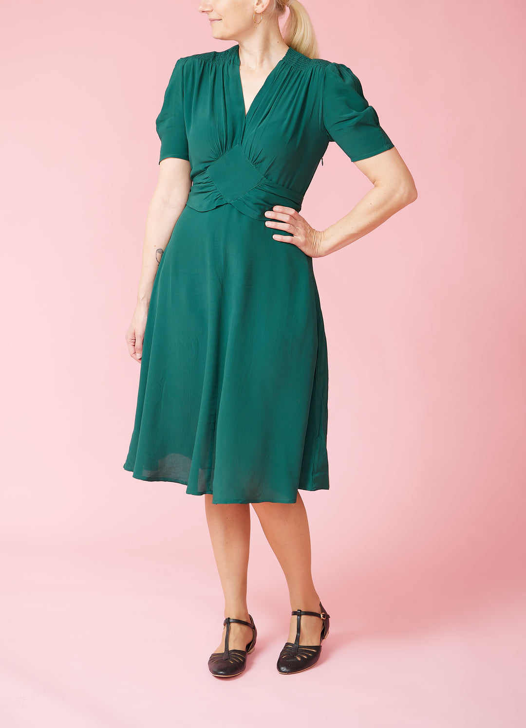 Ruby Dress - hampton green | Buy online | Seamstress of Bloomsbury Dress the bird Ruby Dress - hampton green | Buy online | Seamstress of Bloomsbury Dress the bird