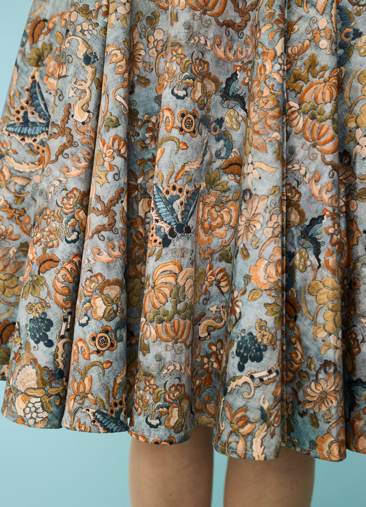 Lucy Skjortekjole med swingskørt - Tapestry Butterfly