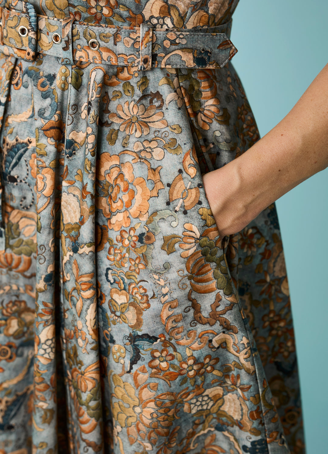 Lucy Skjortekjole med swingskørt - Tapestry Butterfly