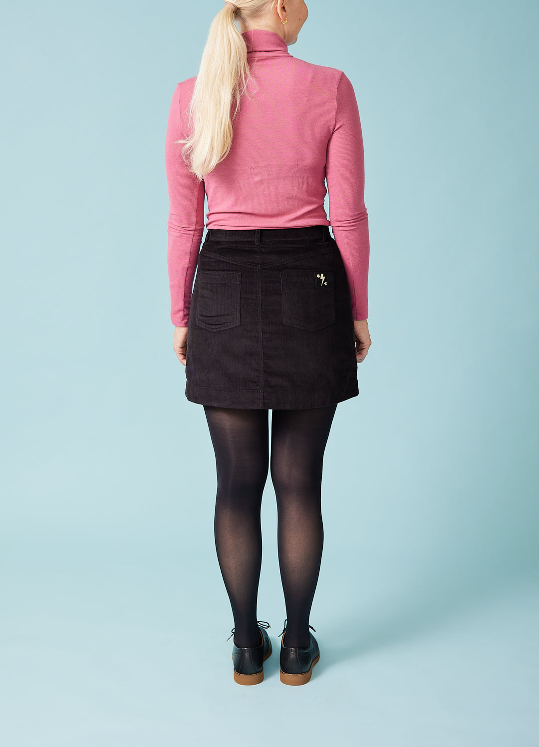 Alice Mini Skirt - sort fløjl