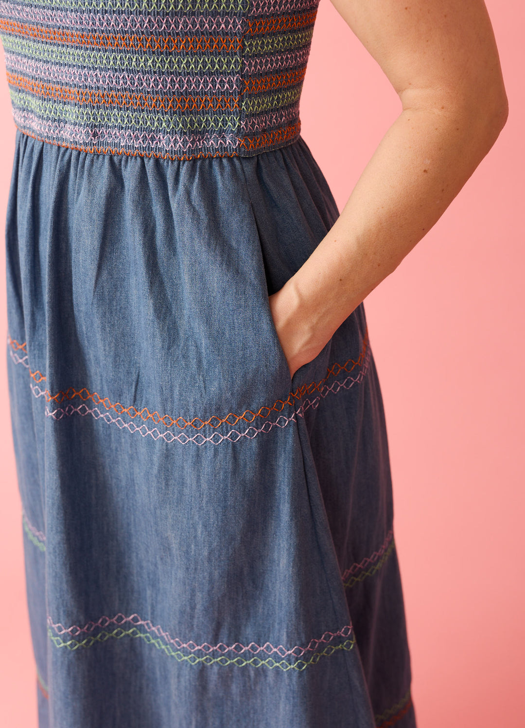 Murren Midi Kjole - denim