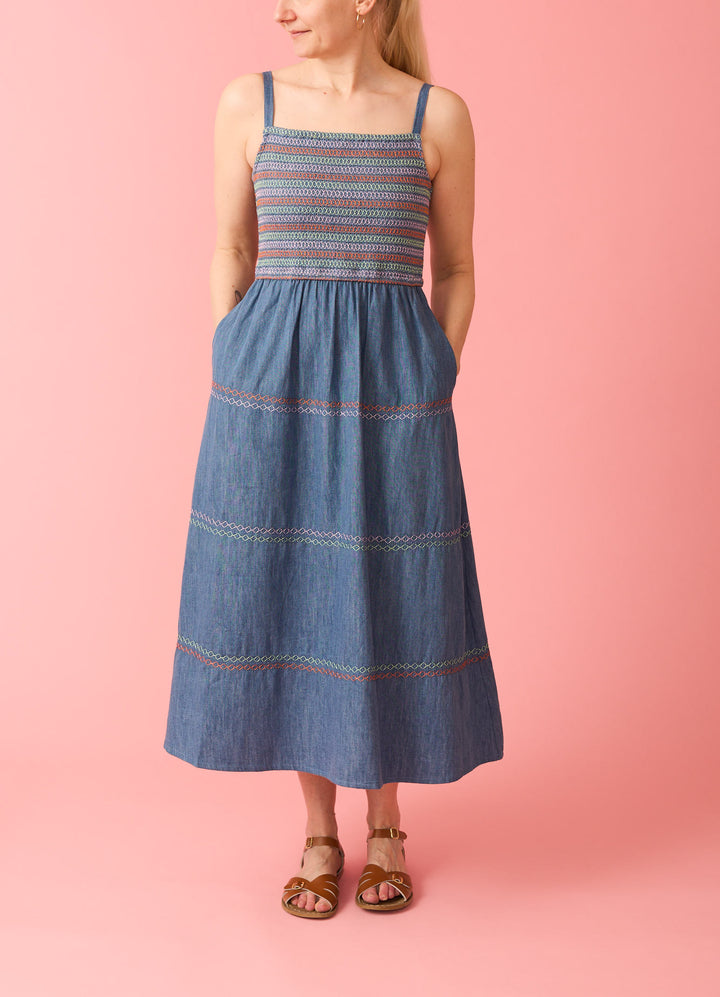 Murren Midi Kjole - denim