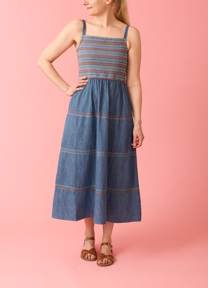 Murren Midi Kjole - denim