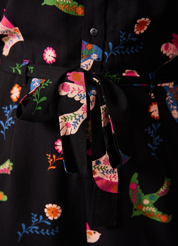 Rylee Jumpsuit - Black /patterned