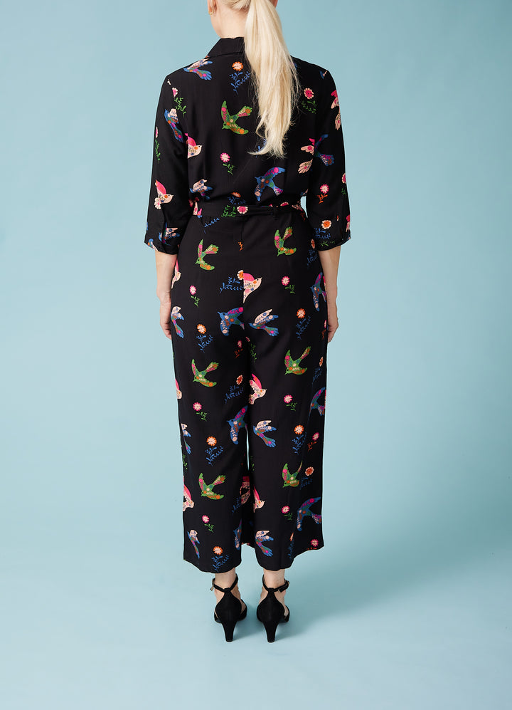 Rylee Jumpsuit - Black /patterned