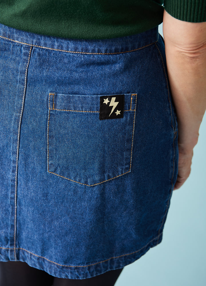 Trixie Mini Skirt - blå denim