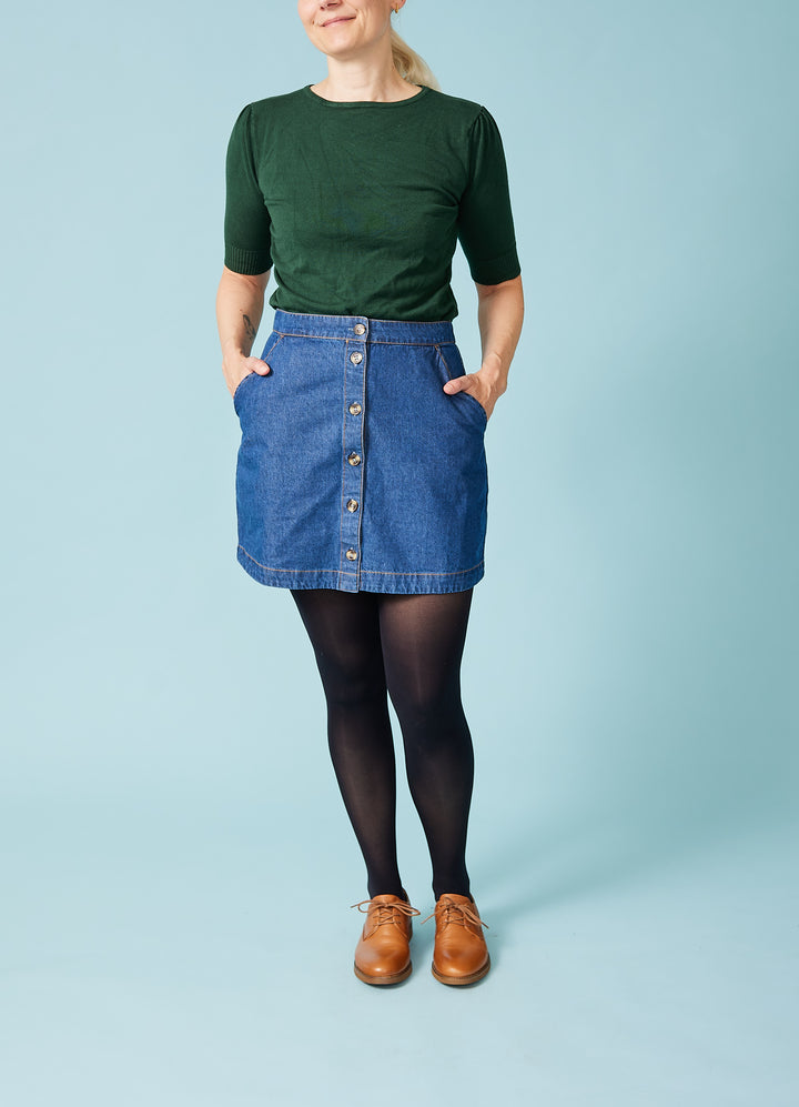 Trixie Mini Skirt - blå denim